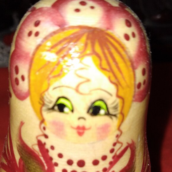 Vintage Handmade Wooden Musical Doll, Made in Ukraine - Picture 2 of 3